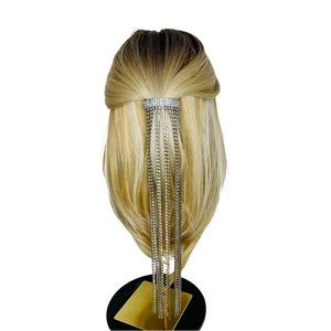 Crystal Long Tassel Barrette